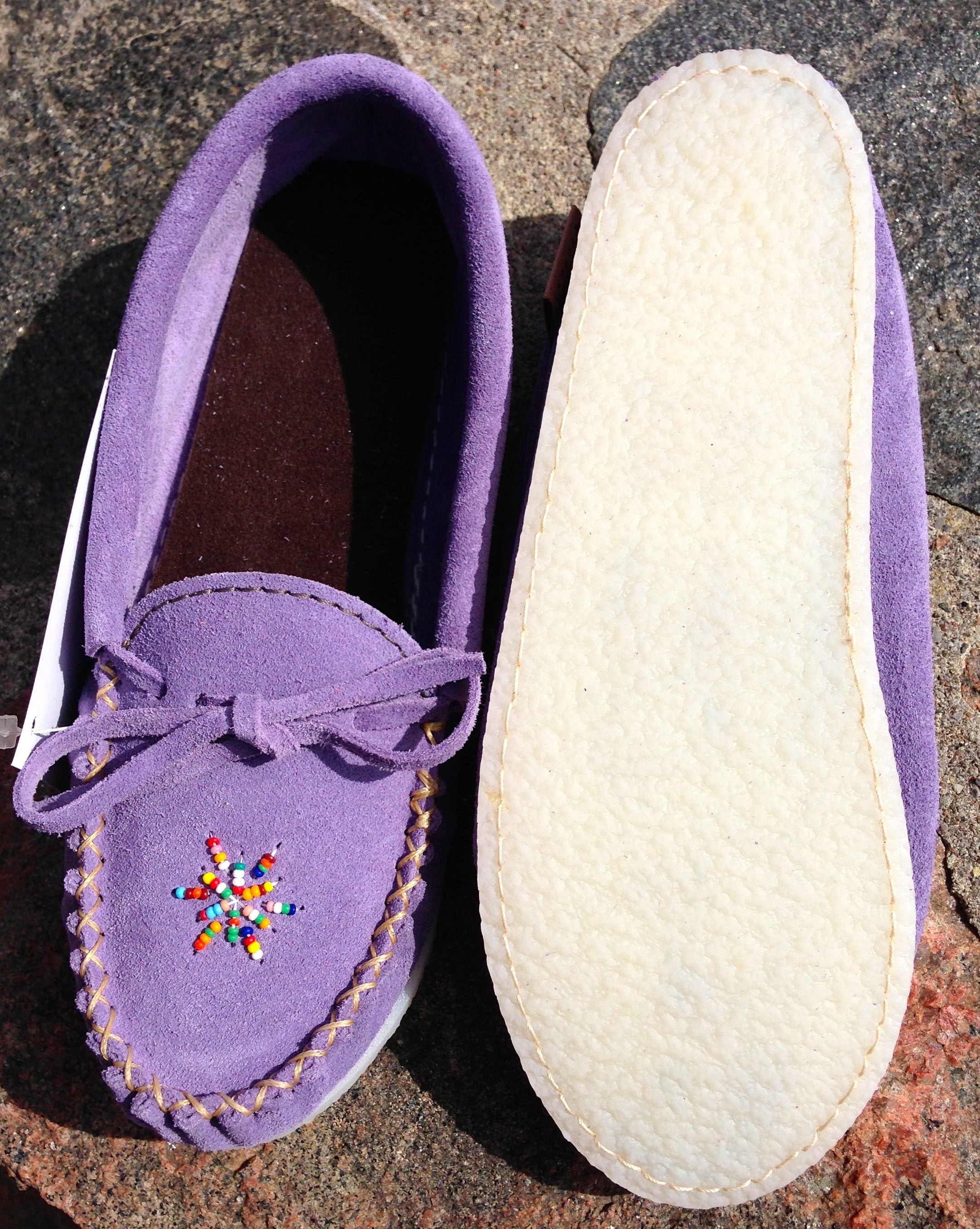 Purple discount minnetonka moccasins